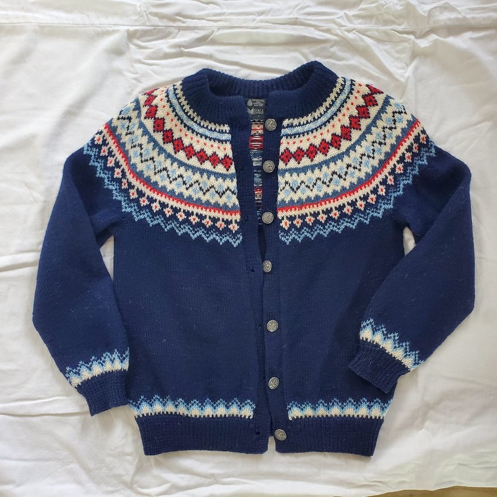 Traditional 100% Wool Cardigan